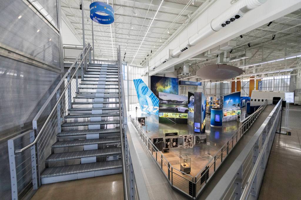 The Boeing Future of Flight exhibit on Thursday, Jan. 15, 2026 in Everett, Washington. (Olivia Vanni / The Herald)