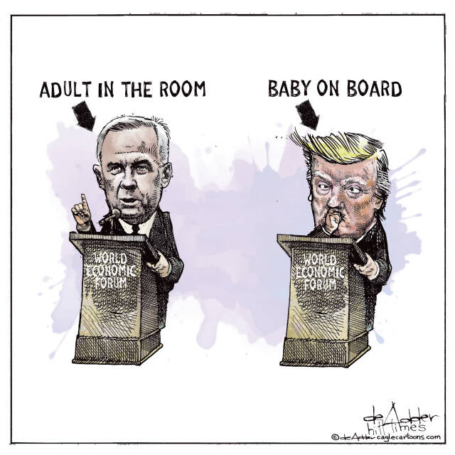 THis is an editorial cartoon by Michael de Adder . Michael de Adder was born in Moncton, New Brunswick. He studied art at Mount Allison University where he received a Bachelor of Fine Arts in drawing and painting. He began his career working for The Coast, a Halifax-based alternative weekly, drawing a popular comic strip called Walterworld which lampooned the then-current mayor of Halifax, Walter Fitzgerald. This led to freelance jobs at The Chronicle-Herald and The Hill Times in Ottawa, Ontario.

 

After freelancing for a few years, de Adder landed his first full time cartooning job at the Halifax Daily News. After the Daily News folded in 2008, he became the full-time freelance cartoonist at New Brunswick Publishing. He was let go for political views expressed through his work including a cartoon depicting U.S. President Donald Trump’s border policies. He now freelances for the Halifax Chronicle Herald, the Toronto Star, Ottawa Hill Times and Counterpoint in the USA. He has over a million readers per day and is considered the most read cartoonist in Canada.

 

Michael de Adder has won numerous awards for his work, including seven Atlantic Journalism Awards plus a Gold Innovation Award for news animation in 2008. He won the Association of Editorial Cartoonists' 2002 Golden Spike Award for best editorial cartoon spiked by an editor and the Association of Canadian Cartoonists 2014 Townsend Award. The National Cartoonists Society for the Reuben Award has shortlisted him in the Editorial Cartooning category. He is a past president of the Association of Canadian Editorial Cartoonists and spent 10 years on the board of the Cartoonists Rights Network.