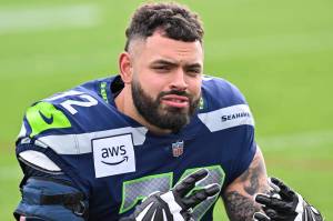 Abraham Lucas, an Everett native, will start at right tackle for the Seahawks in Sunday's Super Bowl. (Photo courtesy of the Seattle Seahawks)