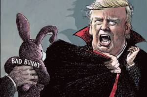 THis is an editorial cartoon by Michael de Adder . Michael de Adder was born in Moncton, New Brunswick. He studied art at Mount Allison University where he received a Bachelor of Fine Arts in drawing and painting. He began his career working for The Coast, a Halifax-based alternative weekly, drawing a popular comic strip called Walterworld which lampooned the then-current mayor of Halifax, Walter Fitzgerald. This led to freelance jobs at The Chronicle-Herald and The Hill Times in Ottawa, Ontario.

 

After freelancing for a few years, de Adder landed his first full time cartooning job at the Halifax Daily News. After the Daily News folded in 2008, he became the full-time freelance cartoonist at New Brunswick Publishing. He was let go for political views expressed through his work including a cartoon depicting U.S. President Donald Trump’s border policies. He now freelances for the Halifax Chronicle Herald, the Toronto Star, Ottawa Hill Times and Counterpoint in the USA. He has over a million readers per day and is considered the most read cartoonist in Canada.

 

Michael de Adder has won numerous awards for his work, including seven Atlantic Journalism Awards plus a Gold Innovation Award for news animation in 2008. He won the Association of Editorial Cartoonists' 2002 Golden Spike Award for best editorial cartoon spiked by an editor and the Association of Canadian Cartoonists 2014 Townsend Award. The National Cartoonists Society for the Reuben Award has shortlisted him in the Editorial Cartooning category. He is a past president of the Association of Canadian Editorial Cartoonists and spent 10 years on the board of the Cartoonists Rights Network.