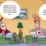 Bubba takes a stab at some Valentines Day poetry during the affordability crisis, poor economy, milk duds, lower class