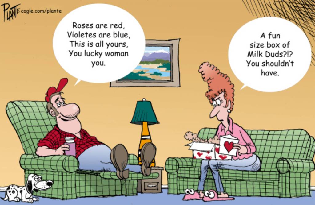 Bubba takes a stab at some Valentines Day poetry during the affordability crisis, poor economy, milk duds, lower class