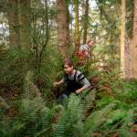 Kids play hide-and-seek type game at South Whidbey State Park in February 2016. (David Welton)