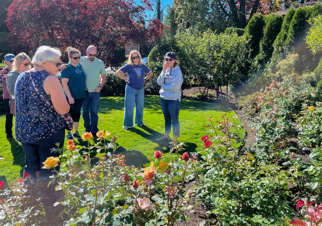 Paula Dickman leads a class at her home on Sunday, Oct. 5, 2025 in Mill Creek, Washington. (Gale Fiege / Special to The Herald)