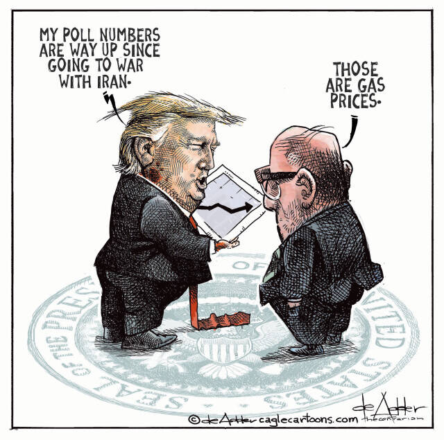 THis is an editorial cartoon by Michael de Adder . Michael de Adder was born in Moncton, New Brunswick. He studied art at Mount Allison University where he received a Bachelor of Fine Arts in drawing and painting. He began his career working for The Coast, a Halifax-based alternative weekly, drawing a popular comic strip called Walterworld which lampooned the then-current mayor of Halifax, Walter Fitzgerald. This led to freelance jobs at The Chronicle-Herald and The Hill Times in Ottawa, Ontario.

 

After freelancing for a few years, de Adder landed his first full time cartooning job at the Halifax Daily News. After the Daily News folded in 2008, he became the full-time freelance cartoonist at New Brunswick Publishing. He was let go for political views expressed through his work including a cartoon depicting U.S. President Donald Trump’s border policies. He now freelances for the Halifax Chronicle Herald, the Toronto Star, Ottawa Hill Times and Counterpoint in the USA. He has over a million readers per day and is considered the most read cartoonist in Canada.

 

Michael de Adder has won numerous awards for his work, including seven Atlantic Journalism Awards plus a Gold Innovation Award for news animation in 2008. He won the Association of Editorial Cartoonists' 2002 Golden Spike Award for best editorial cartoon spiked by an editor and the Association of Canadian Cartoonists 2014 Townsend Award. The National Cartoonists Society for the Reuben Award has shortlisted him in the Editorial Cartooning category. He is a past president of the Association of Canadian Editorial Cartoonists and spent 10 years on the board of the Cartoonists Rights Network.