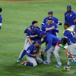 Team Venezuela reacts after winning 2026 World Baseball Classic Championship game between Team Venezuela and Team USA at loanDepot Park on Tuesday, March 17, 2026 in Miami, Florida. (Getty Images / The Athletic)