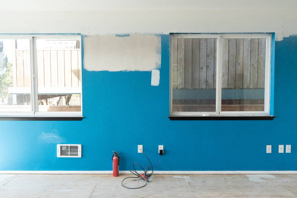 Caroline ONiells home on Thursday in Tulalip. She said her contractor, Core Contractors LLC, didnt complete thousands of dollars worth of repair work. The painting, flooring and windows remain unfinished. (Will Geschke / The Herald)