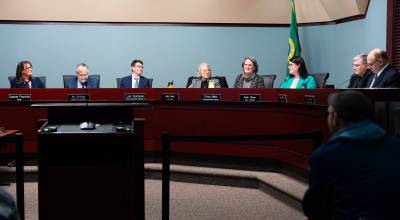 Will Geschke / The Herald
The Everett City Council on Jan. 7, 2026.
The Everett City Council on Jan. 7, 2026. (Will Geschke / The Herald)