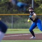 Shorewoods Grace McLaughlin fields the ball during the game against Meadowdale on Thursday, April 30, 2026 in Lynnwood, Washington. (Olivia Vanni / The Herald)