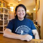 Crepe Cafe Merriweather owner and chef Joan Samson on March 12, 2026 in Langley. (Olivia Vanni / The Herald)
