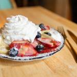 The berries and cream crepe offered at Merriweather Creperie on March 12, 2026 in Langley. (Olivia Vanni / The Herald)