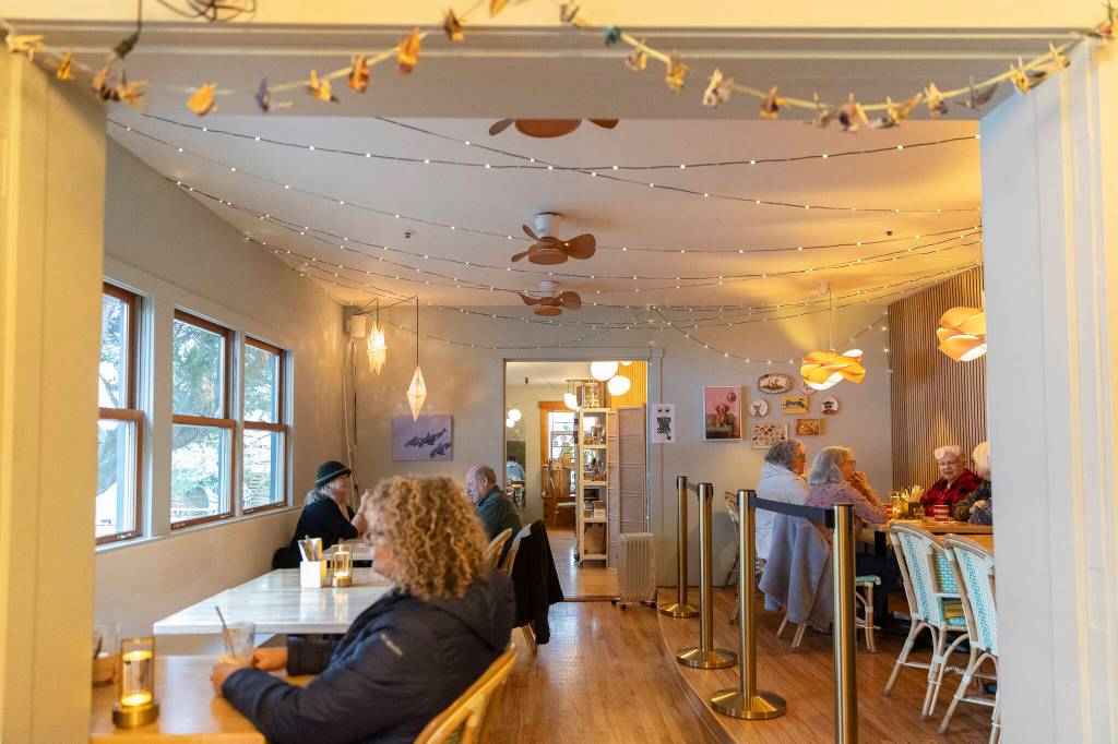 Inside Merriweather Creperie on March 12, 2026 in Langley. (Olivia Vanni / The Herald)