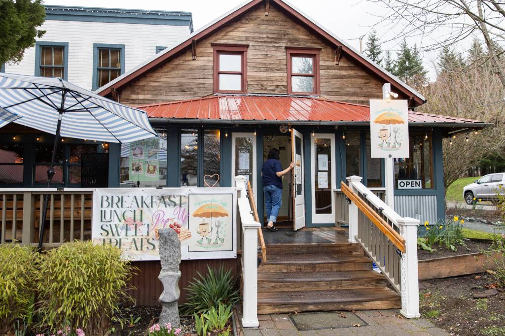 Outside Merriweather Creperie on March 12, 2026. (Olivia Vanni / The Herald)