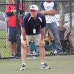 Chris Langsea coaches during a Mill Creek Little League All-Star game. (Photo courtesy of Sarah Langsea)