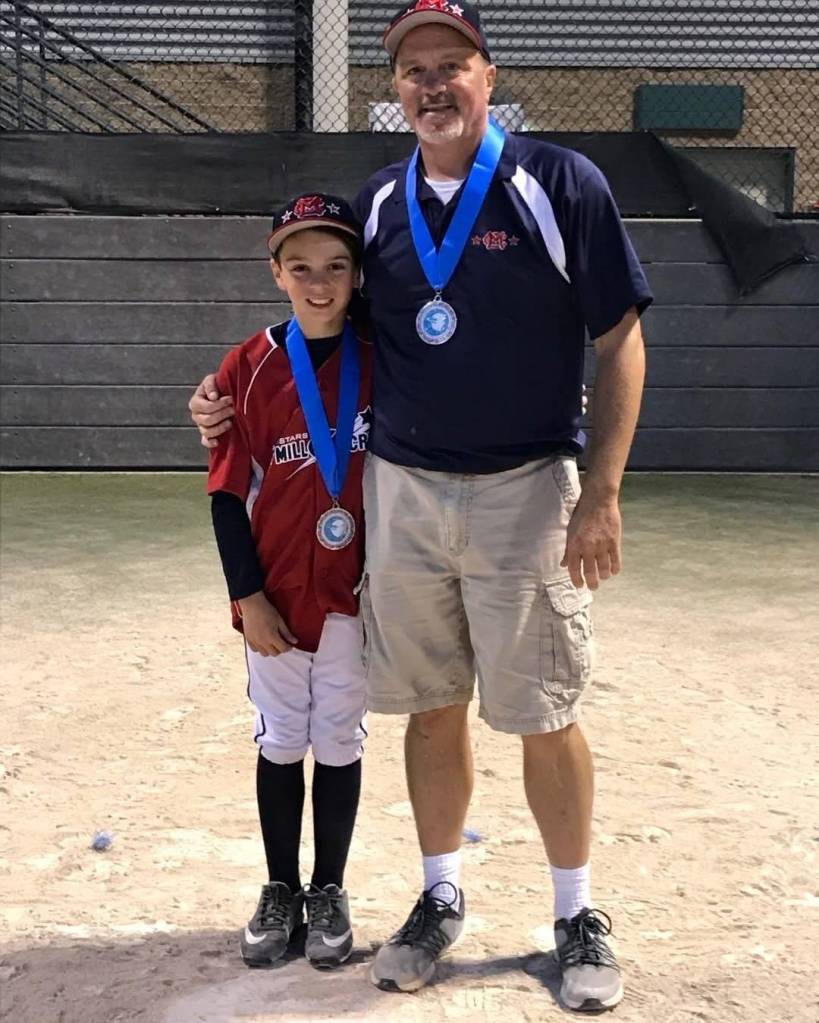 Chris Langsea (right) with his son Noah Langsea. (Photo courtesy of Sarah Langsea)