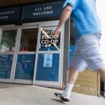 A customer walks in to the Sno-Isle Food Co-op on Wednesday in Everett. (Olivia Vanni / The Herald)