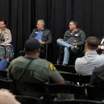 Chief Executive Officer of Housing Hope Kathryn Opina speaks during a panel on homelessness on Tuesday, May 19, 2026 in Everett, Washington. (Olivia Vanni / The Herald)