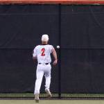 Monroes Andre Tarasov runs after a hit to the outfield during the 3A state opening round loser-out game against Enumclaw on Tuesday, May 19, 2026 in Monroe, Washington. (Olivia Vanni / The Herald)