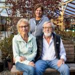 Liesa Postema, center, with her parents John and Marijke Postema, owners of Flower World on Wednesday, Dec. 31, 2025 in Snohomish, Washington. (Olivia Vanni / The Herald)