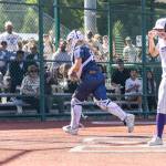 A throw to home misses Everetts Haylie Oyler and the winning run for Garfield comes across the plate during the 3A state opening round loser-out game against Garfield on Friday, May 22, 2026 in Lacey, Washington. (Olivia Vanni / The Herald)