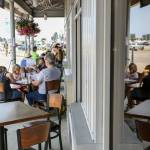Scuttlebutt Brewing Restaurant and Pub Friday afternoon in Everett on July 2, 2021. (Kevin Clark / The Herald)