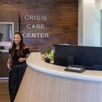 Inside the entrance of the Lynnwood Crisis Care Center on Monday, June 1, 2026, in Lynnwood, Washington. (Olivia Vanni / The Herald)
