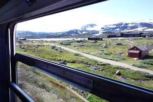 Rick Steves
The first leg of the Norway in a Nutshell route is one of the prettiest train rides youll ever experience, taking you across rocky landscapes and through narrow fjords.