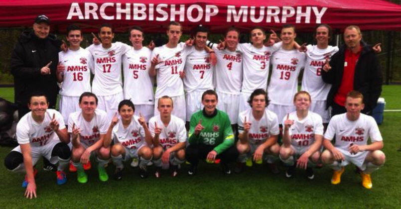 The 2015-2017 Archbishop Murphy soccer team will be inducted into the Snohomish County Sports Hall of Fame on Sept. 23, 2026. (Photo courtesy of the Snohomish County Sports Commission)