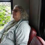 Alice Hedges rides an Everett Paratransit vehicle on June 3, 2026 in Everett, Washington. (Will Geschke / The Herald)