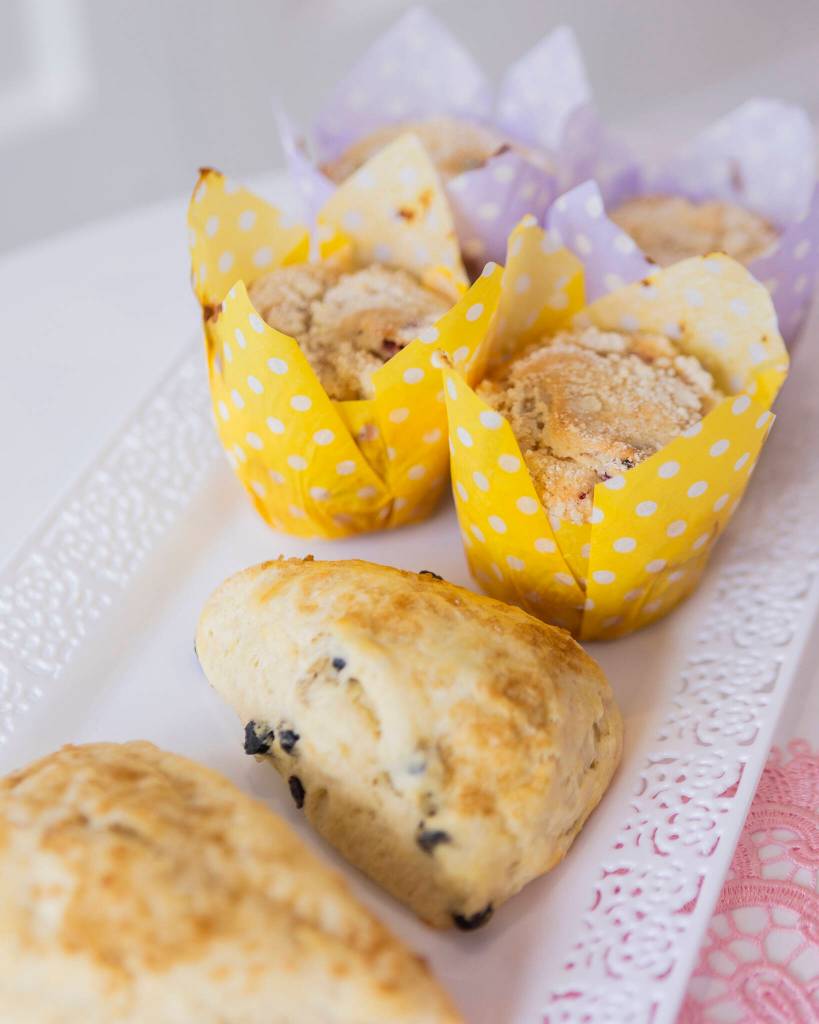 A selection of breakfast pastries that will be available to customers at Mad For Cupcakes on Friday, June 26, 2026 in Granite Falls, Washington. (Olivia Vanni / The Herald)