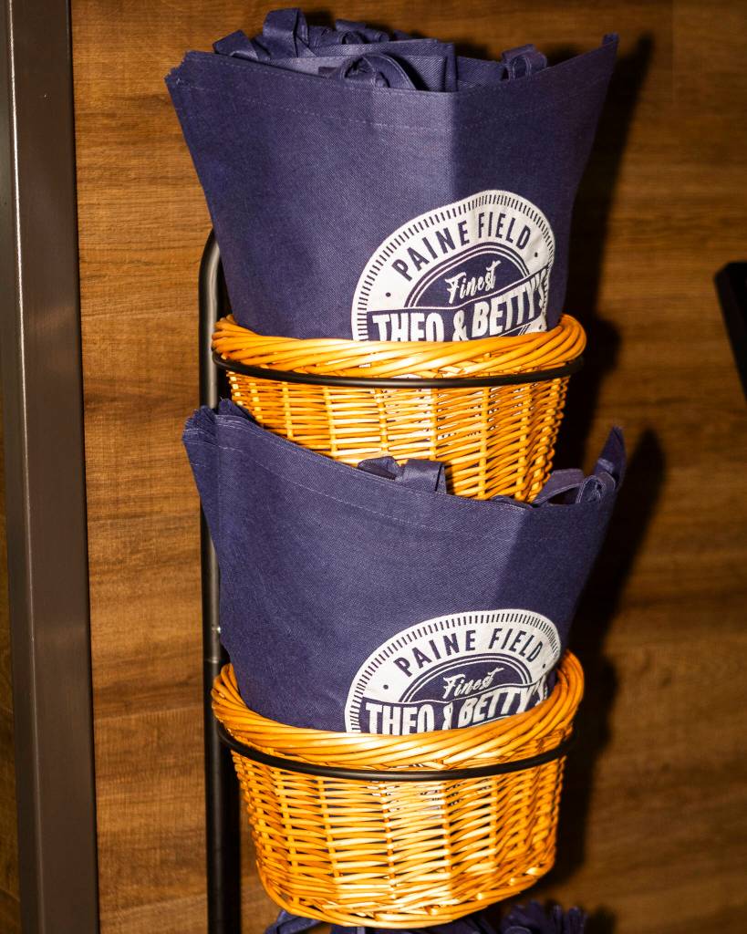Theo & Bettys Deli and Marketplace bags available for purchase. (Olivia Vanni / The Herald)