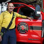Snohomish Regional Fire & Rescue Lt. Ray Sayah at Station 32 on Thursday, Aug. 6, 2026, in Monroe, Washington. (Olivia Vanni / The Herald)