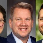 From left, Kathryn Lewandowsky, Sam Low and Dusty Wisniew. Candidates for District 39, Position 1.