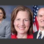 From left, Suzan DelBene, Kim Schrier and Rick Larsen.
