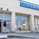 People exit the Goodwill on Hoyt Avenue on Monday, Aug. 3, 2026, in Everett, Washington. (Olivia Vanni / The Herald)