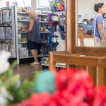 People shop at the Goodwill on Hoyt Avenue on Monday, Aug. 3, 2026, in Everett, Washington. (Olivia Vanni / The Herald)