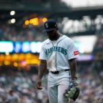 Mariners left fielder Randy Arozarena reacts during an 8-0 loss to the Detroit Tigers at T-Mobile Park in Seattle, Washington on Tuesday, August 4, 2026. (Photo courtesy of Mason Coe)