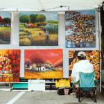 The annual Fresh Paint Festival will feature artwork available for purchase from over 100 artists based in the Pacific Northwest region, along with live artistic demonstrations, food vendors, and free art making projects for all ages. (Courtesy of Schack Art Center)
