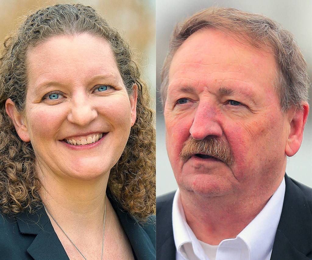 From left, Snohomish County Council Chair Megan Dunn, and Snohomish County Executive Dave Somers. (File photos)